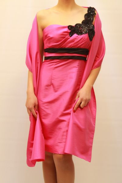Picture of DRESS & SCARF GLAMOUR WOMAN BM1744ST FUXIA