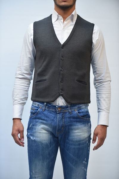 Picture of GILET BECOME MAN 548077 GRIGIO