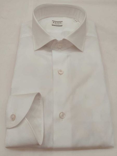 Picture of XACUS  CAMICIA UOMO ART. 11232.011.558 TAILOR FIT BIANCO.