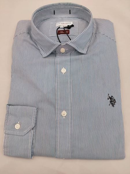 Picture of SHIRT U.S. POLO ASSN MAN 10437780 RIGHE BLU