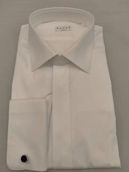 Picture of XACUS  CAMICIA UOMO ART. 16113.001.544 TAYLOR FIT BIANCO.